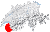 Map of Nearby French Alps