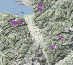 Hike overview map - Vaud