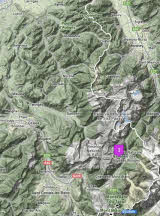 Hike overview map - Nearby French Alps