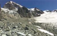 Dent Blanche and Manzettes glacier
