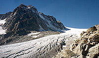 Le glacier du Trient dans les années 90