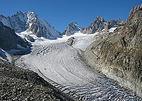 Bassin of the Saleina glacier