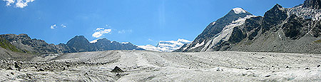 Panorama du glacier de Corbassière