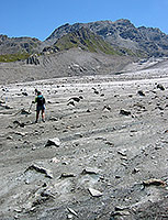 Crossing the Corbassière glacier