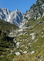 Dans le Val d'Arpette, près d'un passage nommé La Barme
