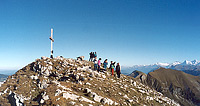 Kaiseregg summit and Bernese Alps