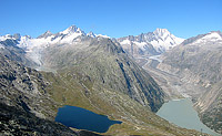 Glaciers and lakes of the Grimsel region