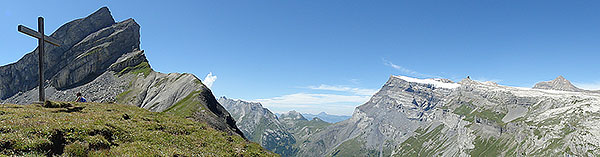 Looking West: the Mont Gond and the Diablerets