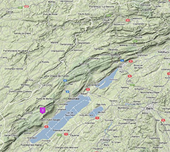 Hike overview map - Jura mountains