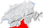 Map of Nearby Italian Alps