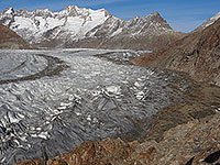 Le glacier d'Aletsch près de Chatzulecher