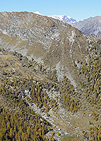 The Alzasca hut, as seen from the Bocchetta di Doia