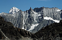 Au loin, l'Aiguille de La Tsa