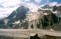 Corbassière glacier and the hut