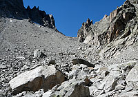 The last hundred meters below Col des Ecandies