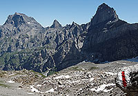 Petit Muveran, Pointe d'Aufalle, Dent Favre as seen from Grande Vallée