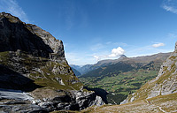 Une section moins raide du sentier