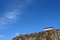 The Glecksteinhütte finally in sight