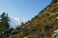 Start of the hike, at Col des Montets