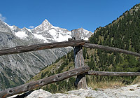 Premier coup d'oeil sur le Bietschhorn, depuis Honegga