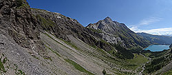 The Lac de Tseuzier and Lourantse