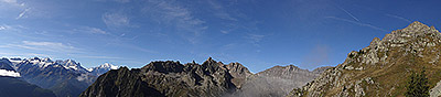 Un panorama vers le sud