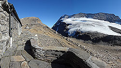 Monte Leone et Chaltwassergletscher vus de la cabane