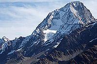 Bietschhorn. The tiny square is the Bietschhornhütte