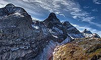 Looking south at Pas de Cheville