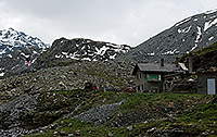 The Refuge St-Laurent on a cloudy day