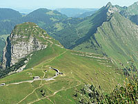 Jaman, vu du sommet des Rochers de Naye