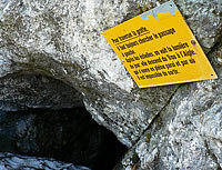 Grottes de Naye, with snow remains in July